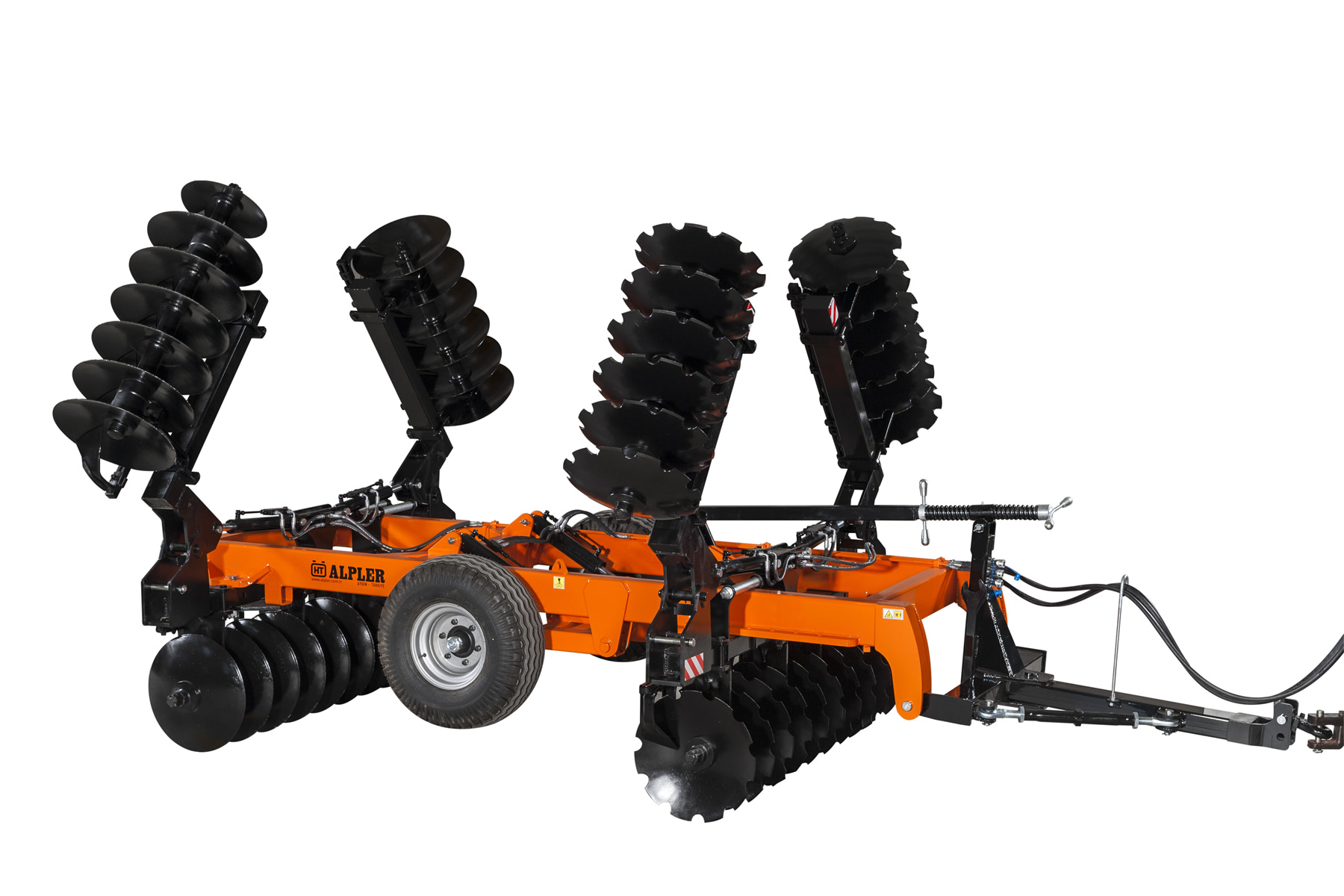Trailed V Type Heavy Disc Harrow (Folded)